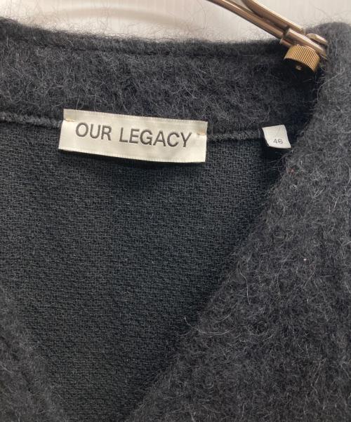OUR LEGACY（アワーレガシー）OUR LEGACY (アワーレガシー) CARDIGAN BLACK MOHAIR ブラック サイズ:46の古着・服飾アイテム