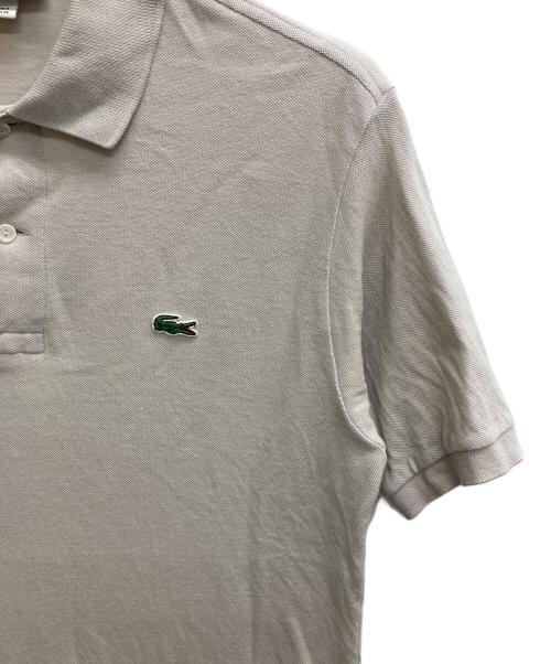 LACOSTE（ラコステ）LACOSTE (ラコステ) ポロシャツ ベージュ サイズ:Mの古着・服飾アイテム