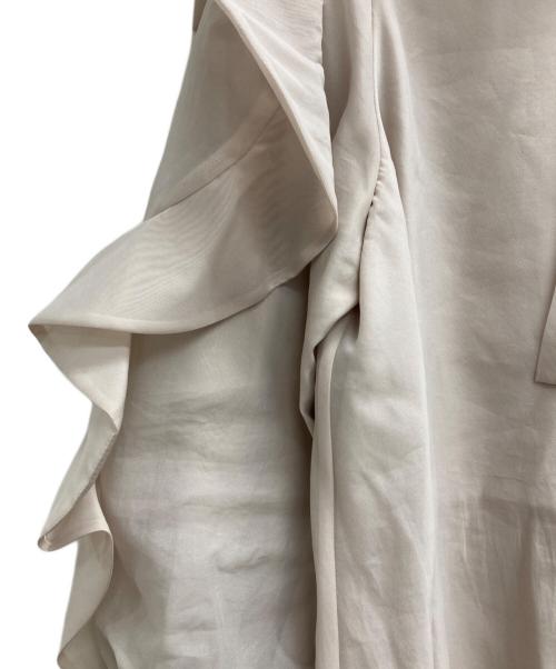 Snidel（スナイデル）Snidel (スナイデル) Sustainableオーガンシースルーブラウス ベージュ サイズ:ONE　SIZEの古着・服飾アイテム