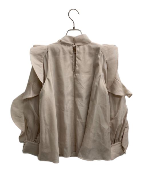 Snidel（スナイデル）Snidel (スナイデル) Sustainableオーガンシースルーブラウス ベージュ サイズ:ONE　SIZEの古着・服飾アイテム