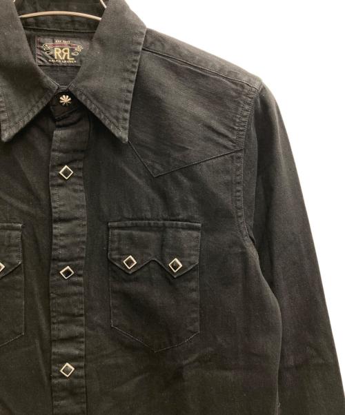 RRL（ダブルアールエル）RRL (ダブルアールエル) デニムウエスタンシャツ ブラック サイズ:Sの古着・服飾アイテム