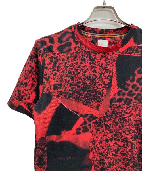 PAUL SMITH（ポールスミス）Paul Smith (ポールスミス) 総柄Tシャツ レッド サイズ:Mの古着・服飾アイテム