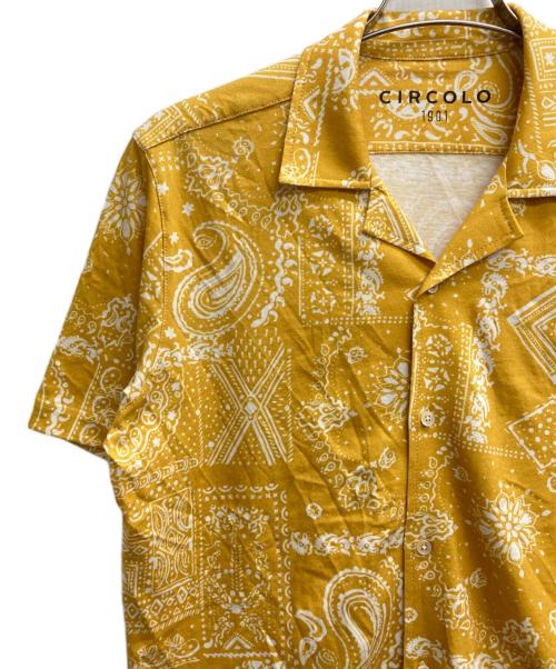 CIRCOLO 1901（チルコロ1901）Circolo 1901 (チルコロ1901) オープンカラーシャツ イエロー サイズ:Mの古着・服飾アイテム