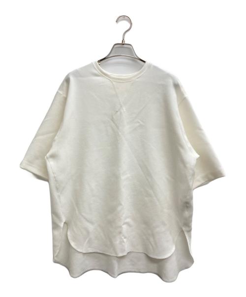 Whim Gazette（ウィムガゼット）Whim Gazette (ウィムガゼット) Vガゼットハーフスリーブプルオーバー ホワイト サイズ:Fの古着・服飾アイテム