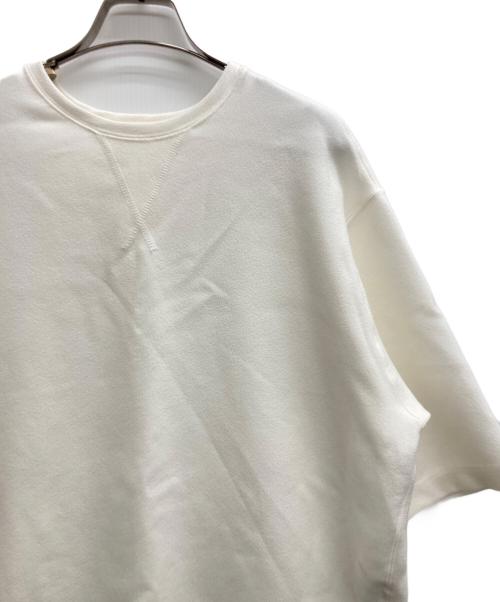 Whim Gazette（ウィムガゼット）Whim Gazette (ウィムガゼット) Vガゼットハーフスリーブプルオーバー ホワイト サイズ:Fの古着・服飾アイテム