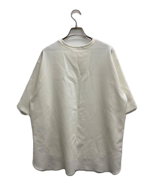 Whim Gazette（ウィムガゼット）Whim Gazette (ウィムガゼット) Vガゼットハーフスリーブプルオーバー ホワイト サイズ:Fの古着・服飾アイテム