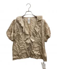 provoke（プロヴォーク）の古着「cupro raffle collar BL」｜ブラウン