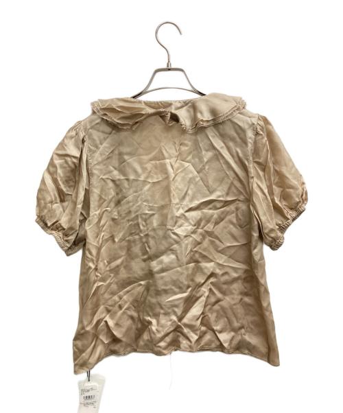 provoke（プロヴォーク）PROVOKE (プロヴォーク) cupro raffle collar BL ブラウン サイズ:Fの古着・服飾アイテム