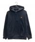 CarHartt（カーハート）の古着「HOODED AMERICAN SCRIPT SWEATSHIRT」｜ブラック