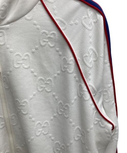 GUCCI（グッチ）GUCCI (グッチ) GG Jacquard Jersey Zip Jacket ホワイト サイズ:Lの古着・服飾アイテム
