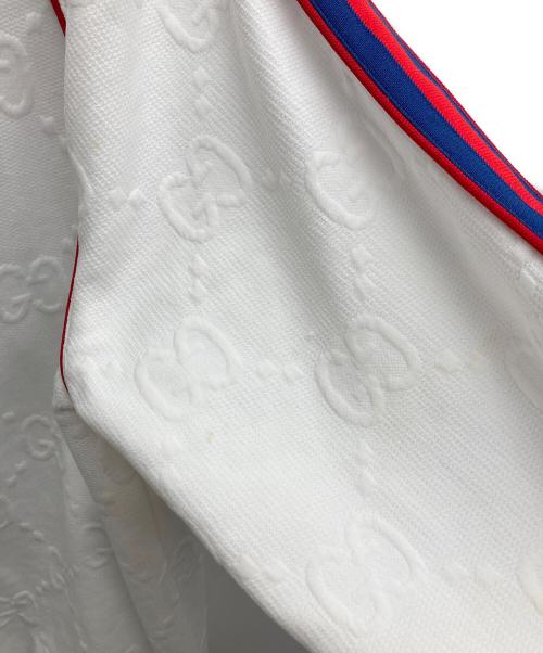 GUCCI（グッチ）GUCCI (グッチ) GG Jacquard Jersey Zip Jacket ホワイト サイズ:Lの古着・服飾アイテム