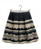 M'S GRACYエムズグレイシー）の古着「レーススカート」｜ブラック