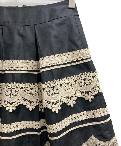 M'S GRACY（エムズグレイシー）M'S GRACY (エムズグレイシー) レーススカート ブラック サイズ:38の古着・服飾アイテム