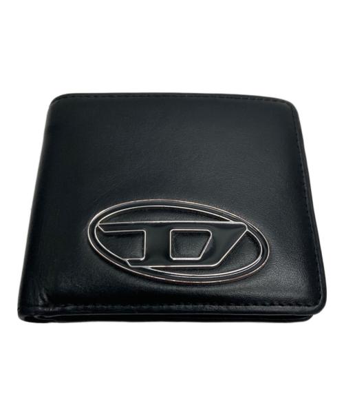 DIESEL（ディーゼル）DIESEL (ディーゼル) Leather bi-fold wallet ブラックの古着・服飾アイテム