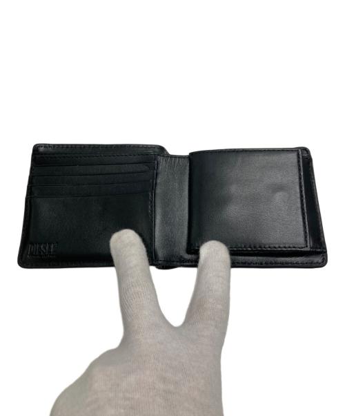 DIESEL（ディーゼル）DIESEL (ディーゼル) Leather bi-fold wallet ブラックの古着・服飾アイテム