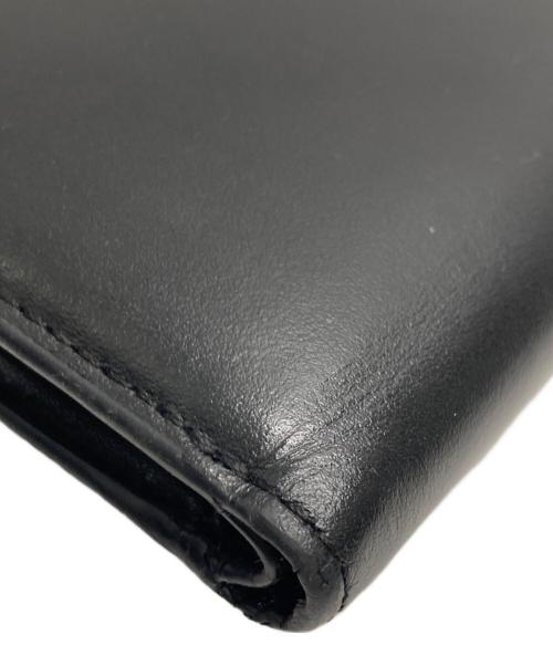DIESEL（ディーゼル）DIESEL (ディーゼル) Leather bi-fold wallet ブラックの古着・服飾アイテム