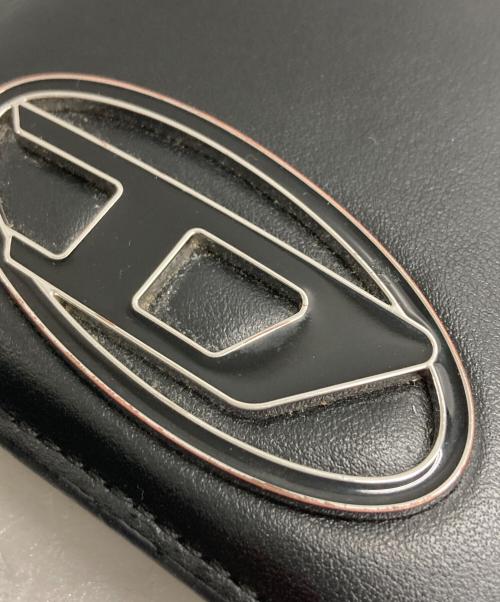 DIESEL（ディーゼル）DIESEL (ディーゼル) Leather bi-fold wallet ブラックの古着・服飾アイテム