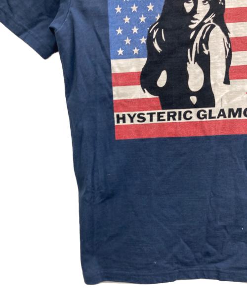 Hysteric Glamour（ヒステリックグラマー）Hysteric Glamour (ヒステリックグラマー) プリントTシャツ ネイビー サイズ:Sの古着・服飾アイテム