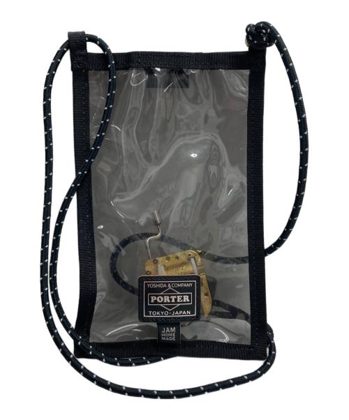 PORTER（ポーター）PORTER (ポーター) JAM HOME MADE (ジャムホームメイド) PVCサコッシュ ブラックの古着・服飾アイテム