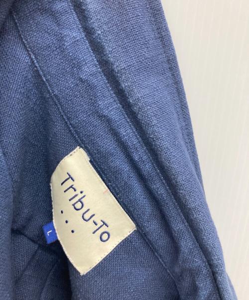 Tribu-To（トリビュート）Tribu-To (トリビュート) 半袖シャツ ネイビー サイズ:Lの古着・服飾アイテム