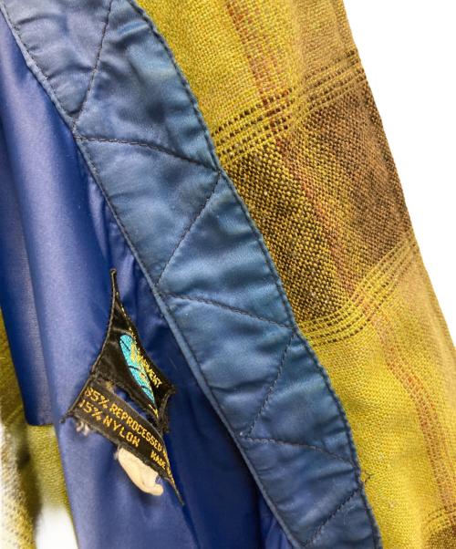 REGAL（リーガル）REGAL (リーガル) チェックフラップオープンカラーシャツ グリーン サイズ:Lの古着・服飾アイテム