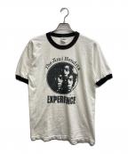 JIMI HENDRIX×ALSTYLE APPAREL & ACTIVEWEARジミ・ヘンドリックス×アレスタイルアパレル＆アクティブウェア）の古着「リンガーTシャツ」｜ホワイト
