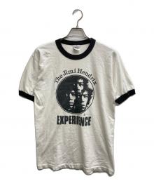 JIMI HENDRIX×ALSTYLE APPAREL & ACTIVEWEAR（ジミ・ヘンドリックス×アレスタイルアパレル＆アクティブウェア）の古着「リンガーTシャツ」｜ホワイト