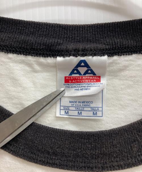 JIMI HENDRIX（ジミ・ヘンドリックス）JIMI HENDRIX (ジミ・ヘンドリックス) ALSTYLE APPAREL & ACTIVEWEAR (アレスタイルアパレル＆アクティブウェア) リンガーTシャツ ホワイト サイズ:Mの古着・服飾アイテム