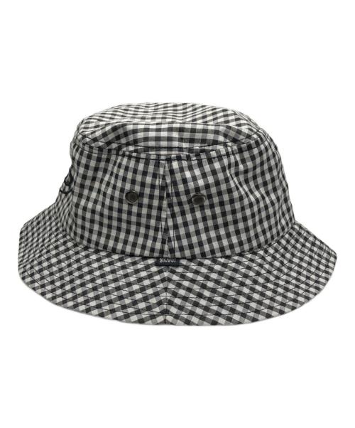 stussy（ステューシー）stussy (ステューシー) ギンガムチェックハット グレー サイズ:S-Mの古着・服飾アイテム
