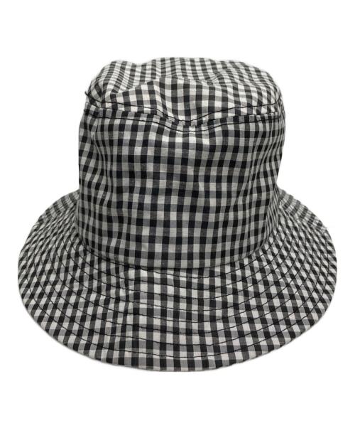 stussy（ステューシー）stussy (ステューシー) ギンガムチェックハット グレー サイズ:S-Mの古着・服飾アイテム