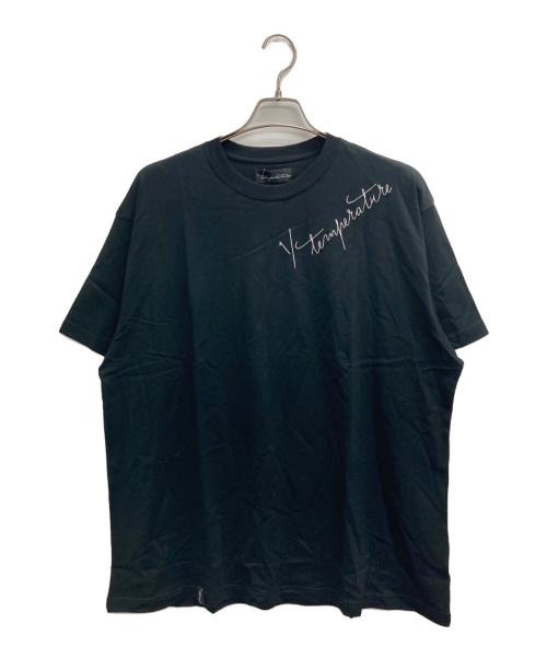 temperature（テンパレーチャー）temperature (テンパレーチャー) 半袖カットソー ブラック サイズ:記載なし（実寸サイズを参照ください） 未使用品の古着・服飾アイテム