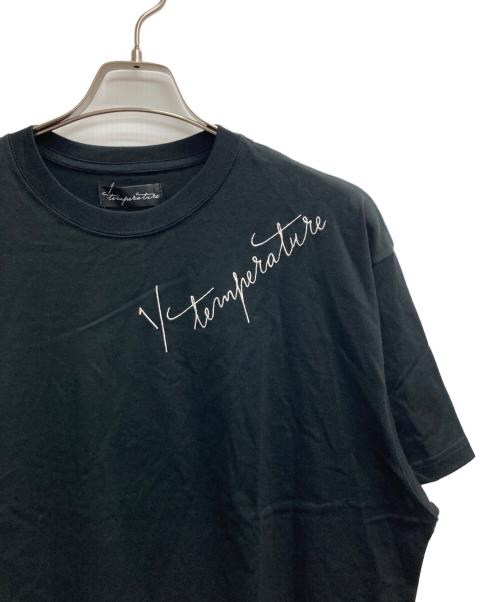 temperature（テンパレーチャー）temperature (テンパレーチャー) 半袖カットソー ブラック サイズ:記載なし（実寸サイズを参照ください） 未使用品の古着・服飾アイテム