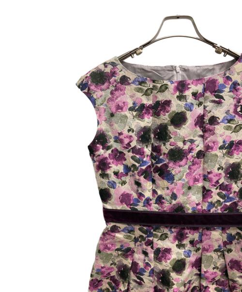 ANAYI（アナイ）ANAYI (アナイ) フラワージャガードタックワンピース ピンク サイズ:38の古着・服飾アイテム