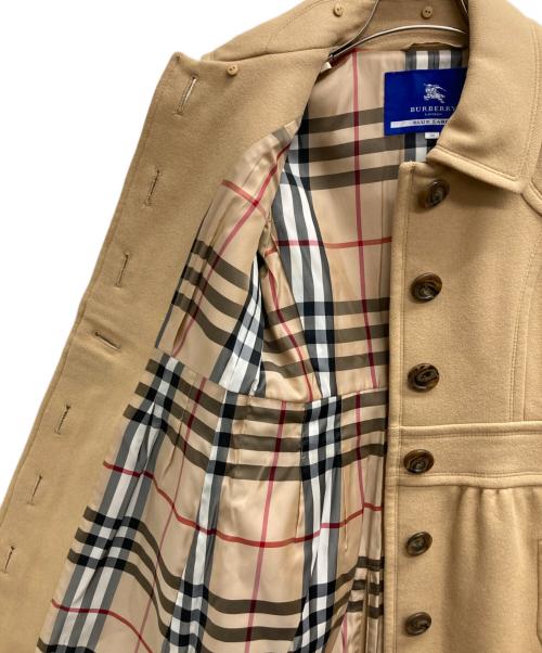 BURBERRY BLUE LABEL（バーバリーロンドンブルーレーベル）BURBERRY BLUE LABEL (バーバリーロンドンブルーレーベル) アンゴラ混コート ベージュ サイズ:38の古着・服飾アイテム