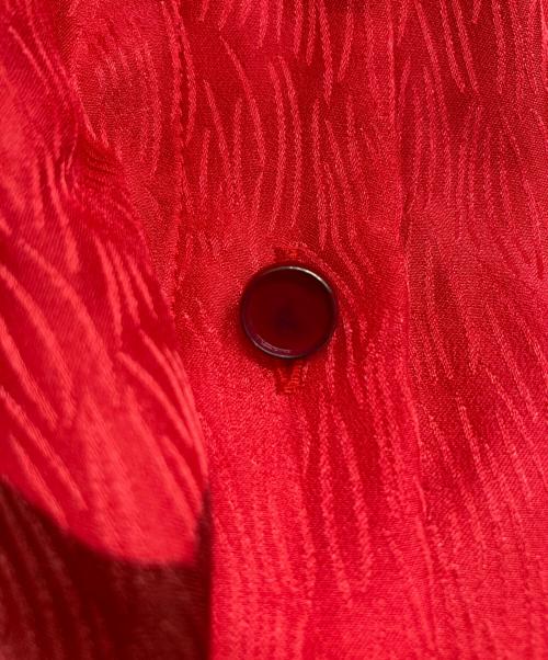 LEONARD（レオナール）LEONARD (レオナール) 総柄シルクワンピース レッド サイズ:36の古着・服飾アイテム