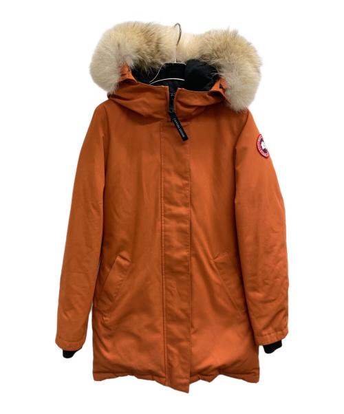 CANADA GOOSE（カナダグース）CANADA GOOSE (カナダグース) VICTORIA PARKA オレンジ サイズ:XSの古着・服飾アイテム