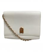 FURLAフルラ）の古着「チェーンショルダーバッグ」｜ホワイト