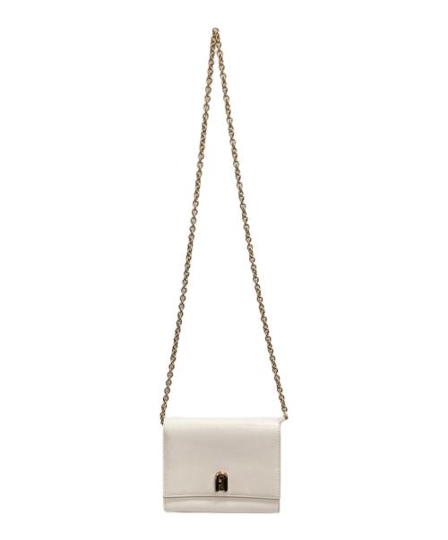 FURLA（フルラ）FURLA (フルラ) チェーンショルダーバッグ ホワイトの古着・服飾アイテム