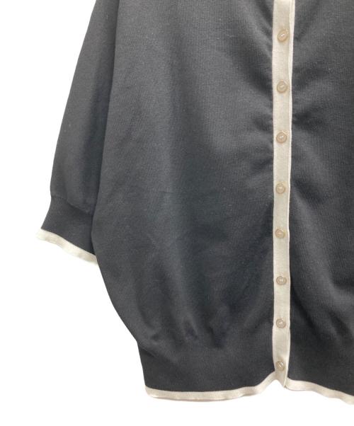 自由区（ジユウク）自由区 (ジユウク) バイカラーニット ブラック サイズ:40の古着・服飾アイテム