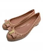 Ferragamoフェラガモ）の古着「ヴァラリボンラバーパンプス」｜ピンク