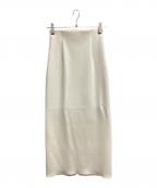 Nobleノーブル）の古着「コンフォートジャージーライクタイトスカート」｜アイボリー