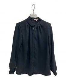 COUP DE CHANCE（クードシャンス）の古着「ネックデザインブラウス」｜ブラック