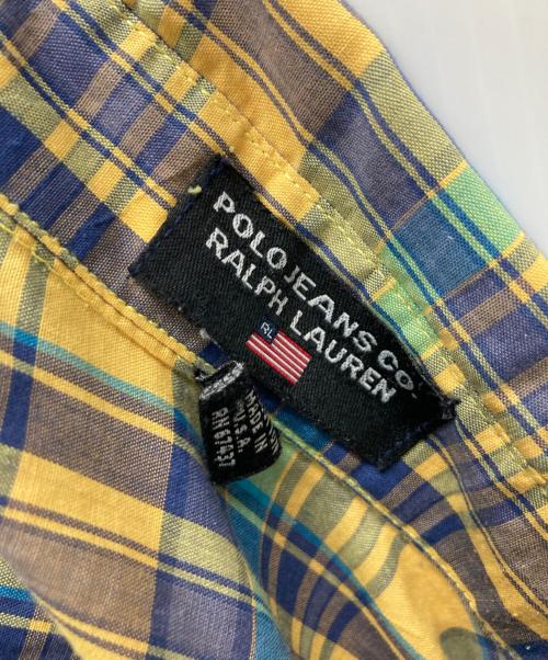POLO JEANS CO.（ポロジーンズカンパニー）POLO JEANS CO. (ポロジーンズカンパニー) チェックシャツ イエロー サイズ:Lの古着・服飾アイテム