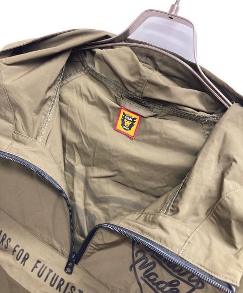 HUMAN MADE（ヒューマンメイド）HUMAN MADE (ヒューマンメイド) 22AW HALF-ZIP ANORAK オリーブ サイズ:Sの古着・服飾アイテム