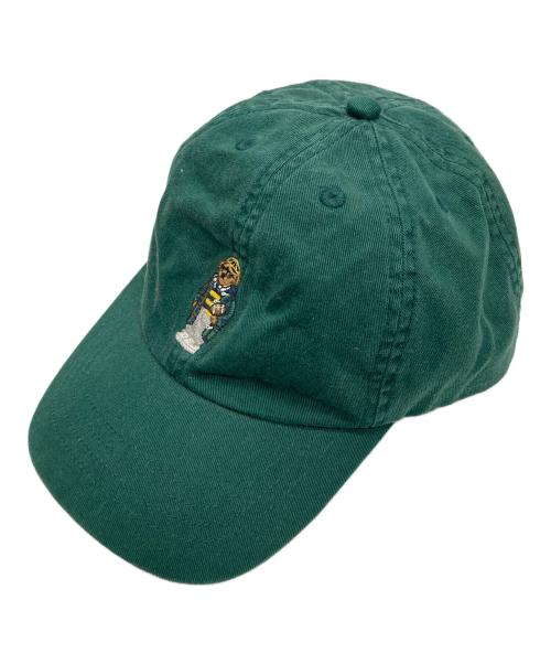 POLO RALPH LAUREN（ポロ・ラルフローレン）POLO RALPH LAUREN (ポロ・ラルフローレン) ポロベア刺繍キャップ グリーン サイズ:表記無し（実寸サイズをご参照下さい）の古着・服飾アイテム