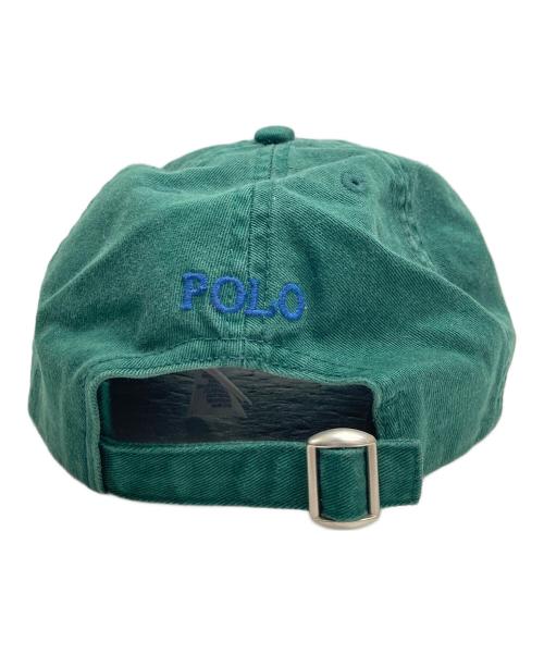 POLO RALPH LAUREN（ポロ・ラルフローレン）POLO RALPH LAUREN (ポロ・ラルフローレン) ポロベア刺繍キャップ グリーン サイズ:表記無し（実寸サイズをご参照下さい）の古着・服飾アイテム
