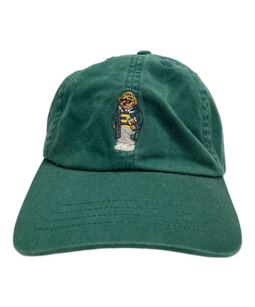 POLO RALPH LAUREN（ポロ・ラルフローレン）POLO RALPH LAUREN (ポロ・ラルフローレン) ポロベア刺繍キャップ グリーン サイズ:表記無し（実寸サイズをご参照下さい）の古着・服飾アイテム