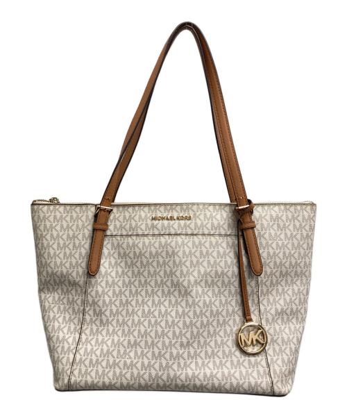 MICHAEL KORS（マイケル・コース）MICHAEL KORS (マイケルコース) トートバッグ アイボリーの古着・服飾アイテム