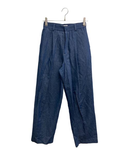 MACPHEE（マカフィー）MACPHEE (マカフィー) リアクティブデニム タックテーパードパンツ ネイビー サイズ:32の古着・服飾アイテム