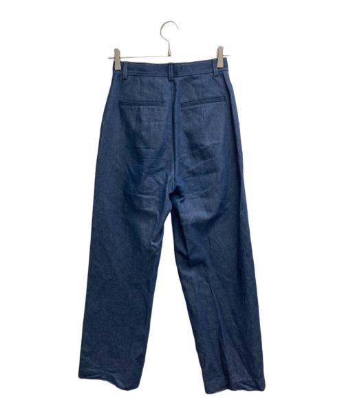 MACPHEE（マカフィー）MACPHEE (マカフィー) リアクティブデニム タックテーパードパンツ ネイビー サイズ:32の古着・服飾アイテム